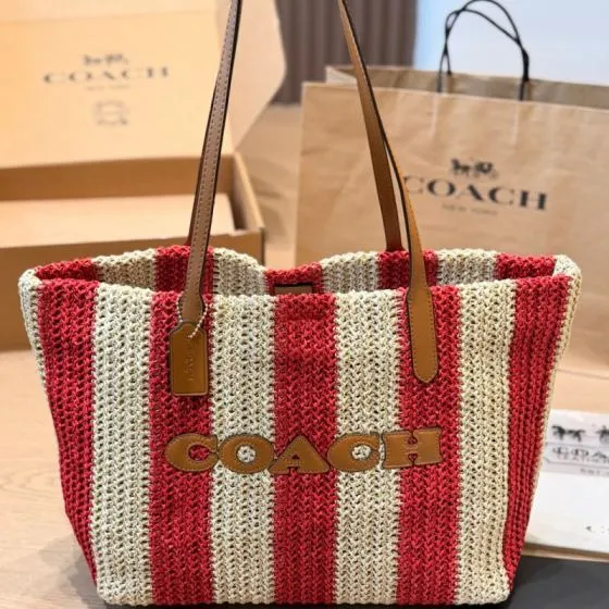 Coach City Brown 38x28x15cm shoulder bag AAA Quality Replica
