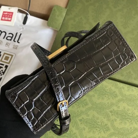 Balenciaga Hourglass Black 23x14x10cm shoulder bag AAA Quality Replica