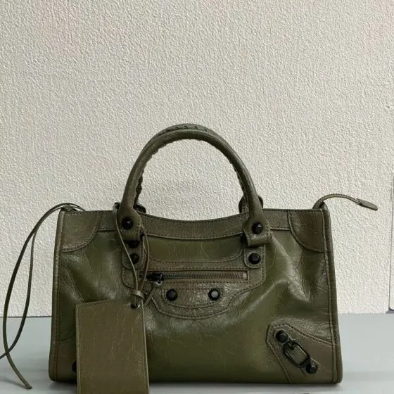 Balenciaga City Green 38x28x15cm shoulder bag Top Quality Replica
