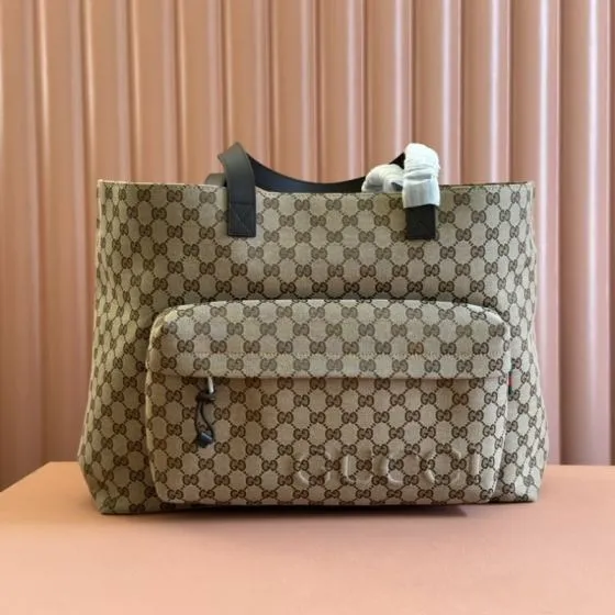 Gucci Beige GG Supreme canvas tote AAA Quality Replica