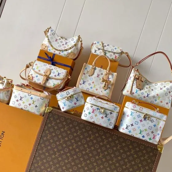 Louis Vuitton M27941 White Multicolor Monogram nano crossbody — Top Quality Replica