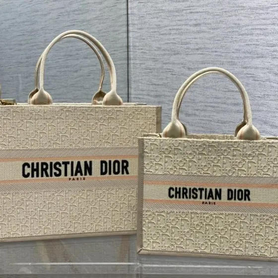 Dior Book Tote Beige Oblique small — Premium Replica