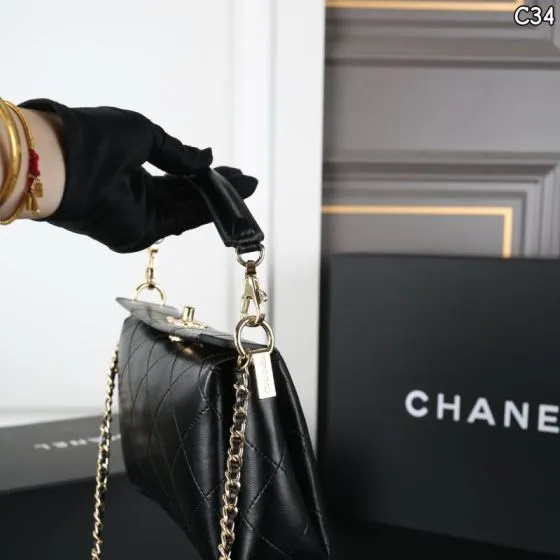 Chanel Black 21x13cm crossbody Top Quality Replica