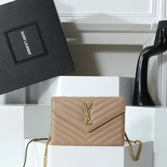 Saint Laurent Beige 20 17 6cm crossbody 1 1 Replica