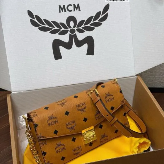 MCM Monogram 40x30x16cm shoulder bag Premium Replica