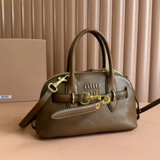 Miu Miu Brown 25x18x10cm shoulder bag Top Quality Replica
