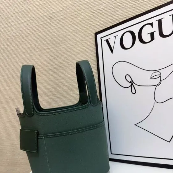 Hermes Cargo Picotin Green 18cm everyday — Premium Replica