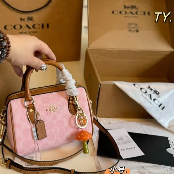 Coach Brown 25x18x10cm shoulder bag Top Quality Replica