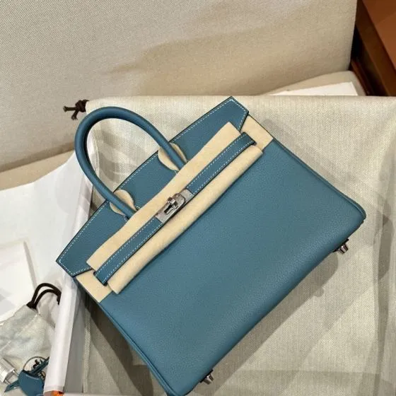 Hermes Birkin Blue Jean 25cm everyday — Top Quality Replica
