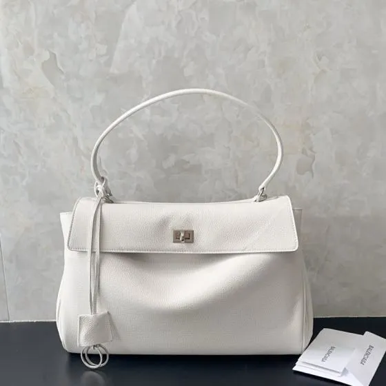 Balenciaga White 30x22x12cm shoulder bag 1 1 Replica