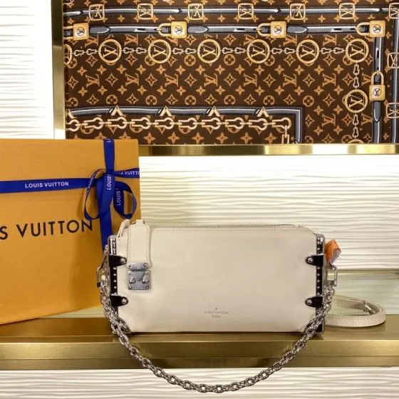 Louis Vuitton Slim Trunk Cream White crossbody AAA Quality Replica