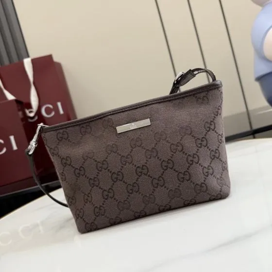 Gucci Brown GG canvas crossbody 1 1 Replica