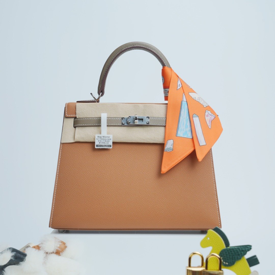 Hermes Kelly Gold Taupe Epsom shoulder everyday