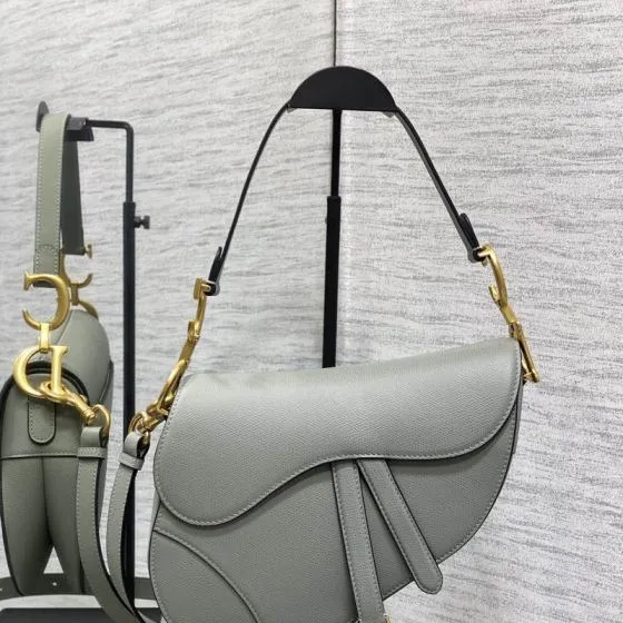 Dior Saddle Grey shoulder AAA Quality Replica