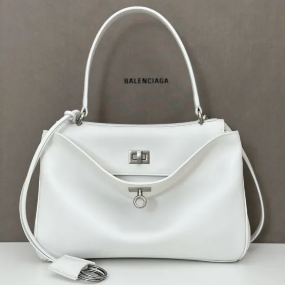 Balenciaga White 25x18x10cm shoulder bag Top Quality Replica
