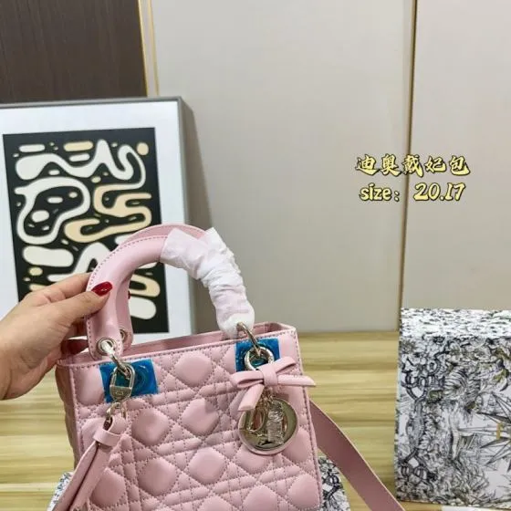 Dior Lady Pink 20 17 crossbody Top Quality Replica