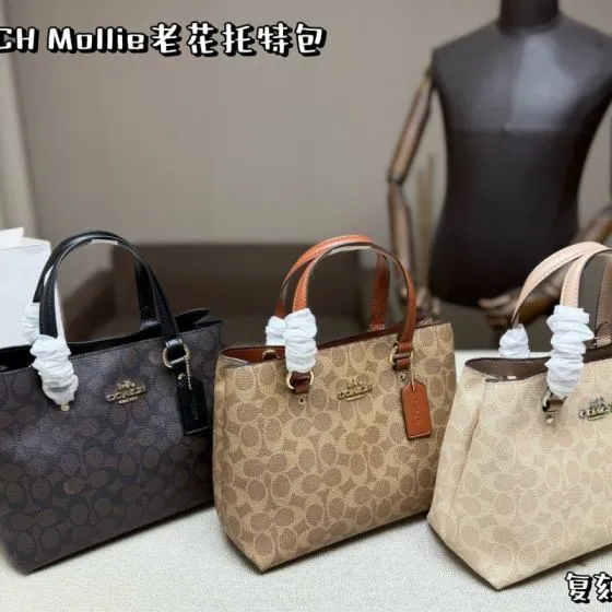 Coach Monogram shoulder bag Premium Replica