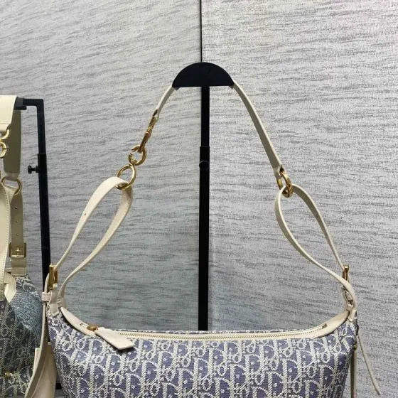 Dior Saddle Blue Oblique shoulder 1 1 Replica