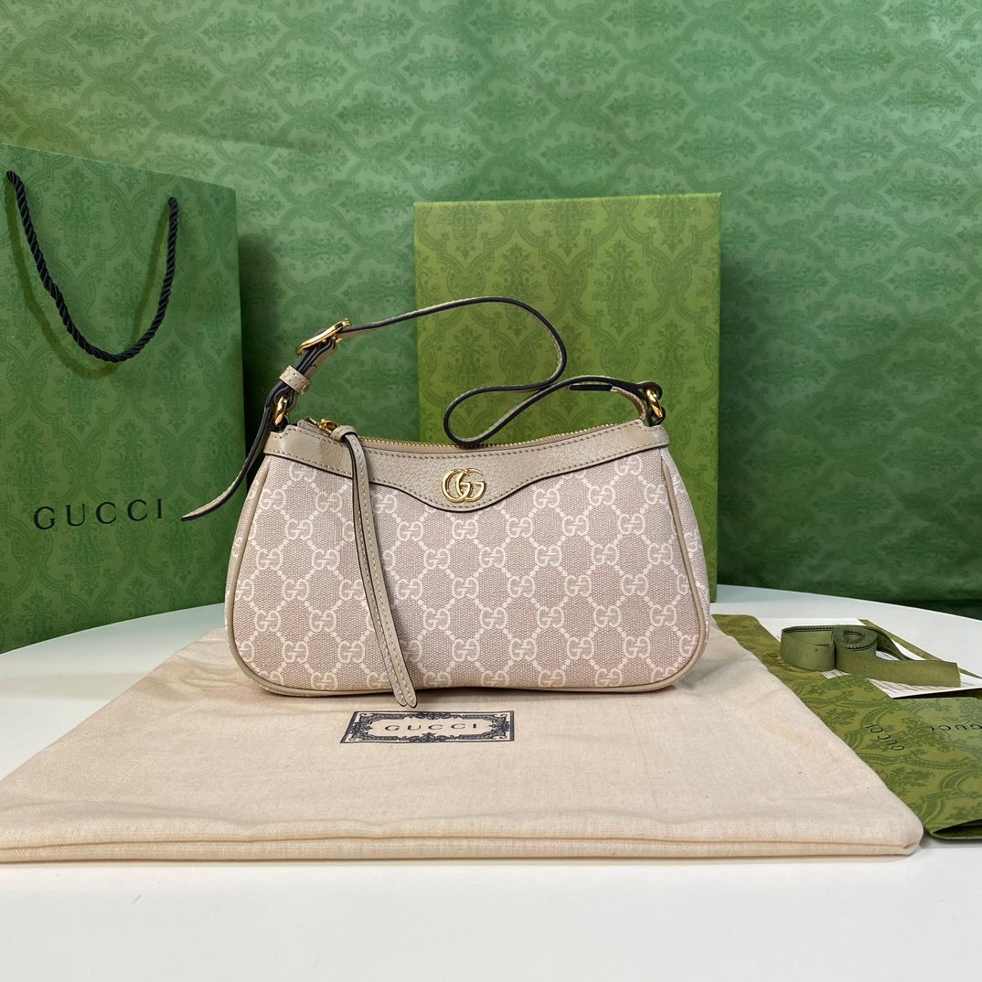 Gucci 735145 Beige GG canvas 25x15x6 5cm shoulder everyday