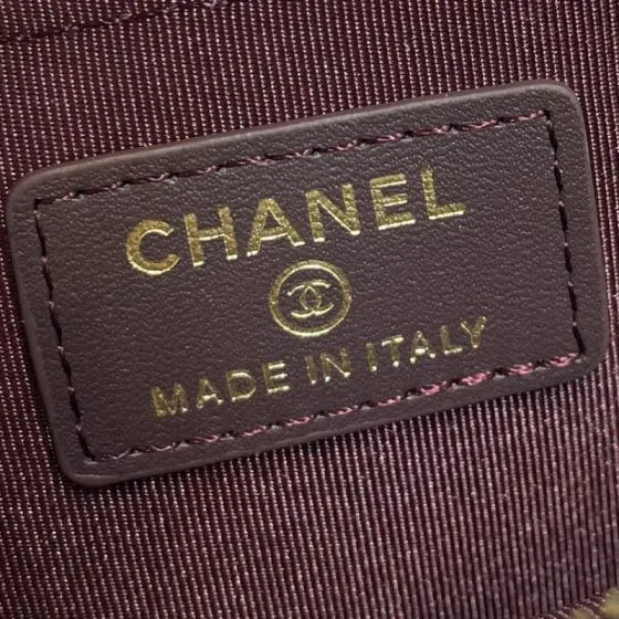 Chanel Burgundy 12x9 5cm evening Premium Replica
