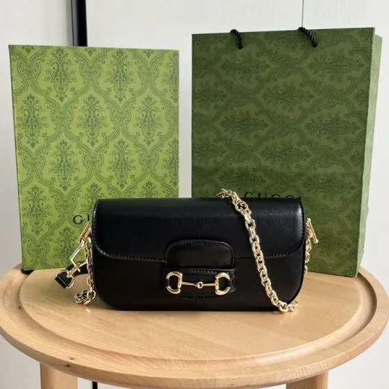 Gucci Horsebit 1955 Black shoulder AAA Quality Replica