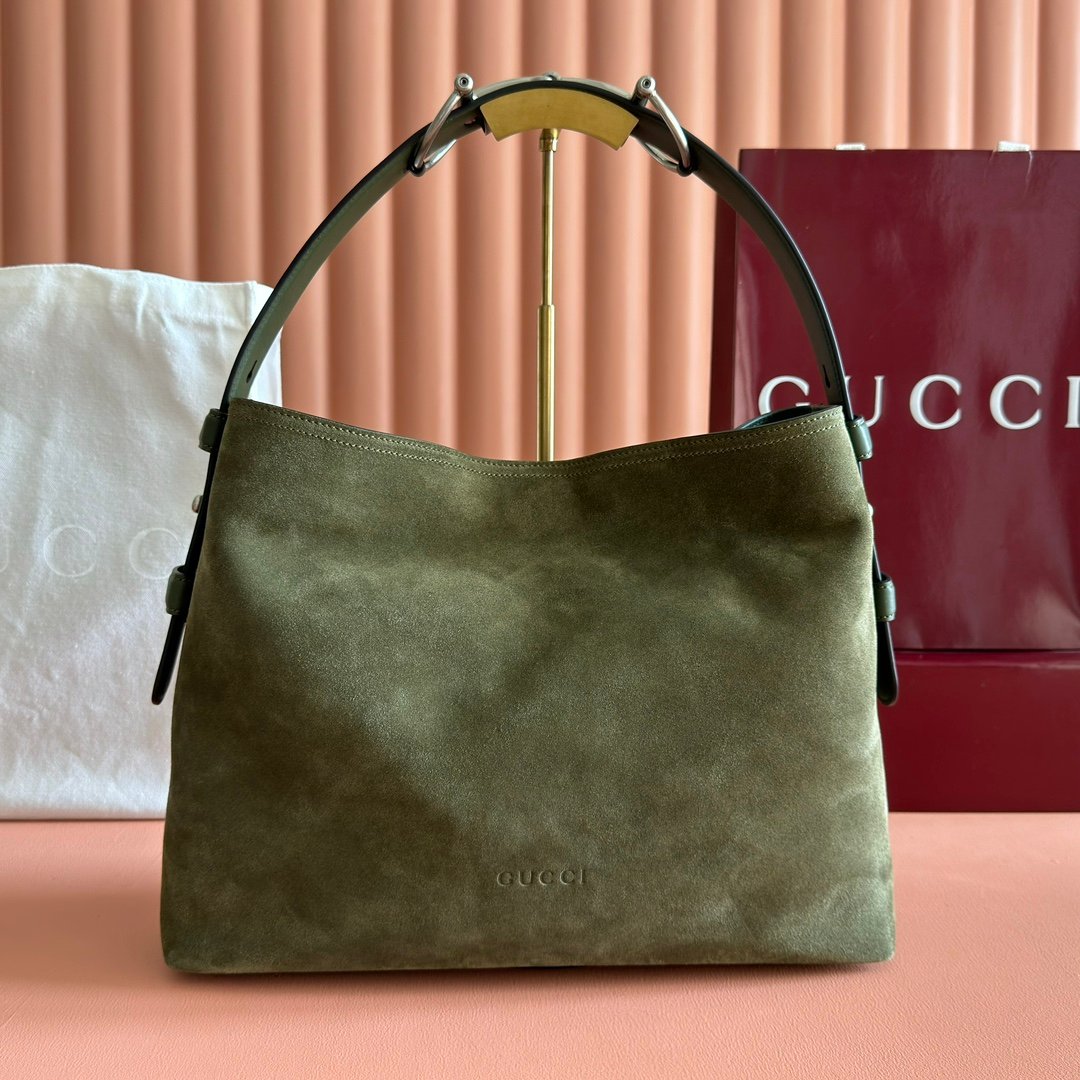 Gucci Beatrix Olive suede shoulder everyday