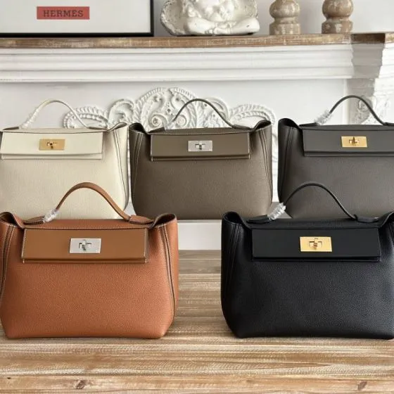 Hermes Kelly 2424 Black shoulder 1 1 Replica