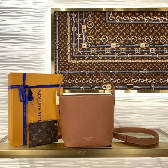 Louis Vuitton All In BB Brown leather BB shoulder AAA Quality Replica