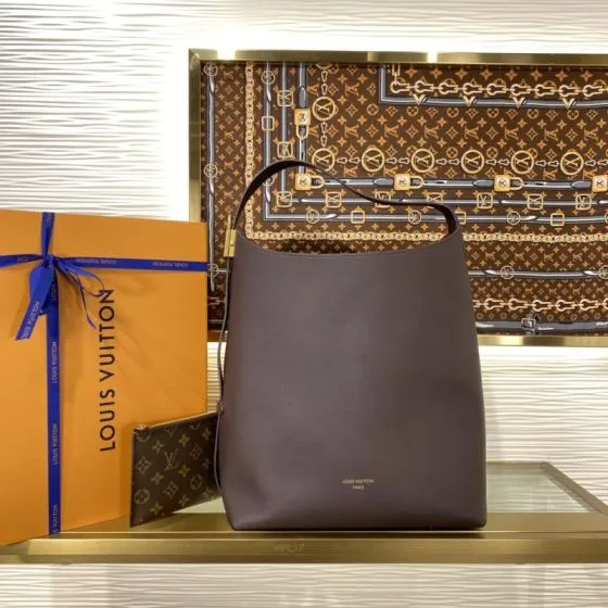 Louis Vuitton M24856 Brown Purple leather everyday — Premium Replica