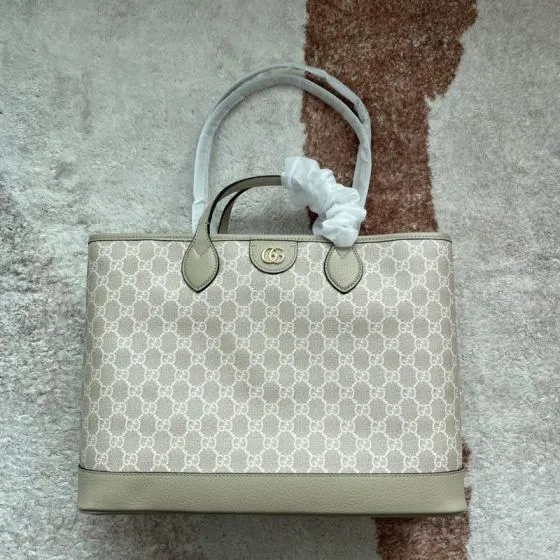 Gucci Beige GG canvas tote Top Quality Replica