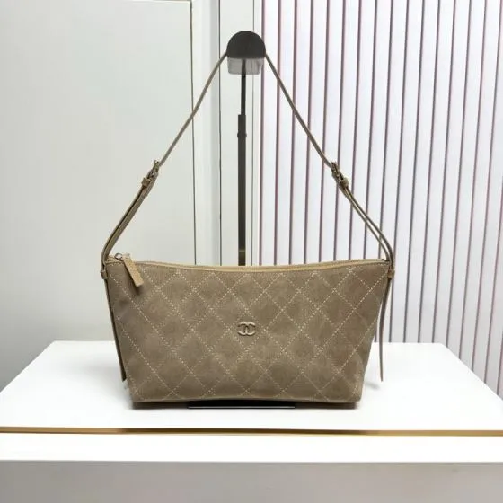 Chanel Taupe shoulder Premium Replica