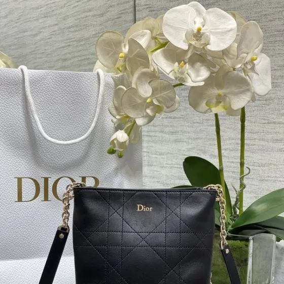 Dior Trianon Black crossbody 1 1 Replica