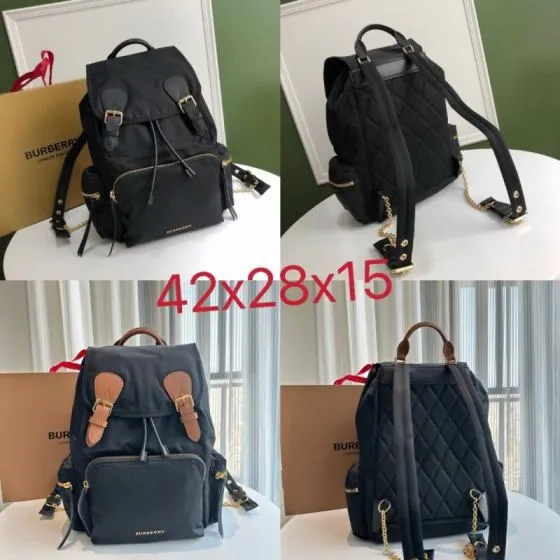Burberry Black nylon 42x28x15cm backpack 1 1 Replica