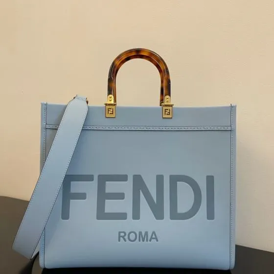 Fendi Blue 30x22x12cm shoulder bag Top Quality Replica