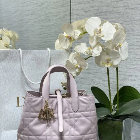 Dior Toujours Light pink tote Premium Replica