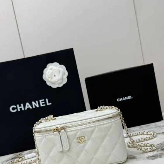 Chanel White mini crossbody AAA Quality Replica