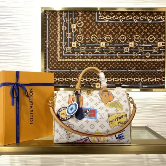 Louis Vuitton Speedy Soft 30 Monogram Dune 30 shoulder 1 1 Replica