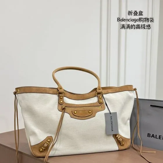 Balenciaga City Brown 38x28x15cm shoulder bag 1 1 Replica