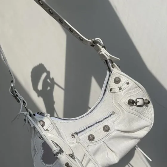 Balenciaga Le Cagole White 26x14cm shoulder bag 1 1 Replica