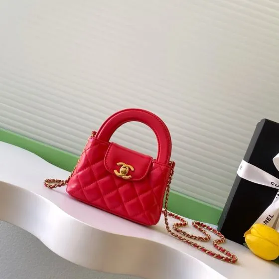 Chanel Kelly Red mini crossbody Top Quality Replica