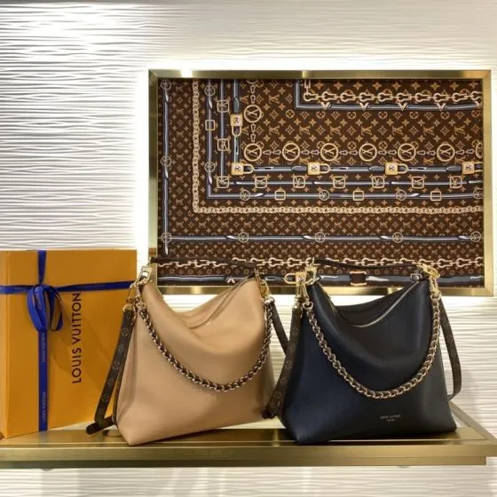 Louis Vuitton M45647 Beige Black shoulder — AAA Quality Replica