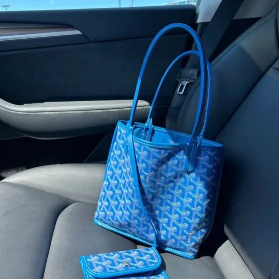 Goyard Blue 18x12cm shoulder bag AAA Quality Replica