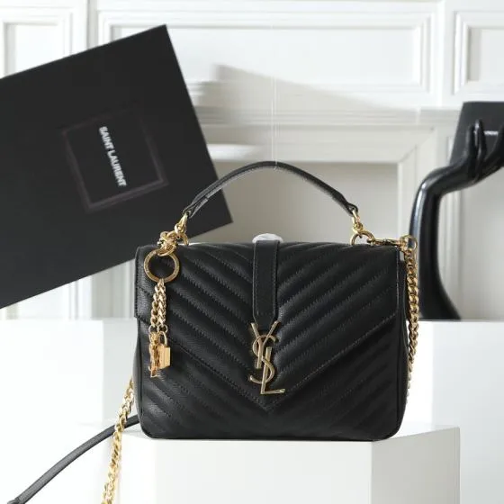 YSL Charms Black 24 20 8 5cm crossbody — 1:1 Replica