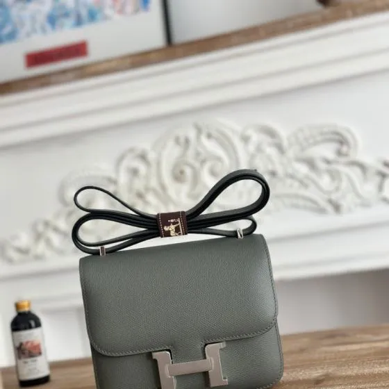 Hermes Constance Grey crossbody — 1:1 Replica