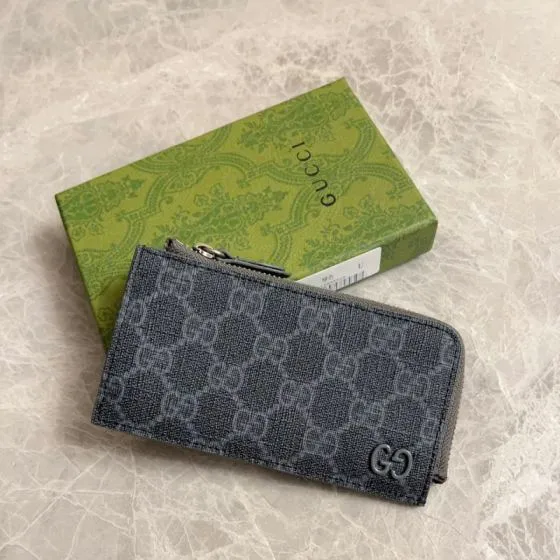 Gucci Grey GG Supreme 13 5x8cm everyday 1 1 Replica