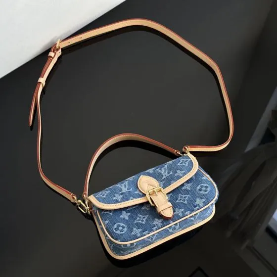 Louis Vuitton Blue Monogram Denim mini shoulder 1 1 Replica