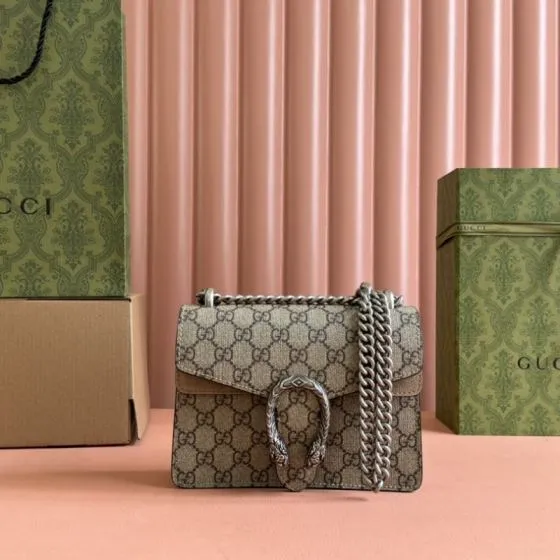 Gucci Dionysus 421970 GG Supreme beige ebony 20 15 5cm shoulder Premium Replica