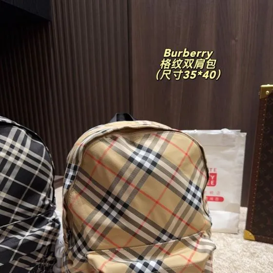 Burberry Beige Vintage Check 35 40cm backpack 1 1 Replica