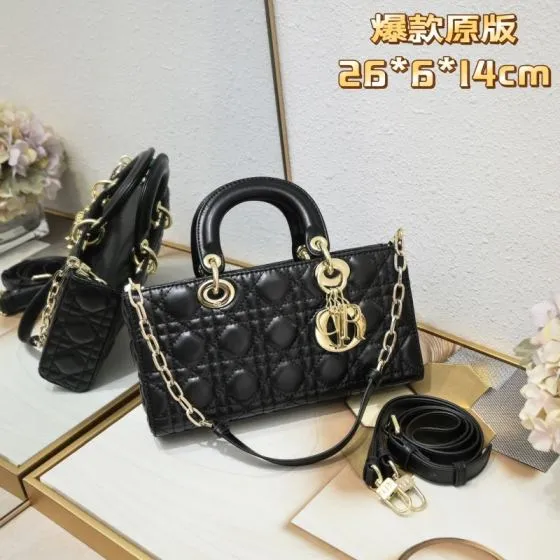 Dior Lady D-Joy Black 26 6 14cm shoulder 1 1 Replica