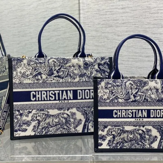 Dior Book Tote Blue Toile de Jouy 36cm — AAA Quality Replica